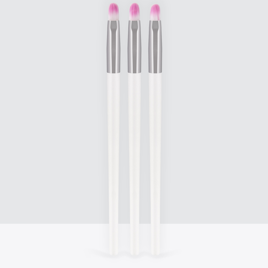 Fashion White 3 White Lip Brushes,Beauty tools