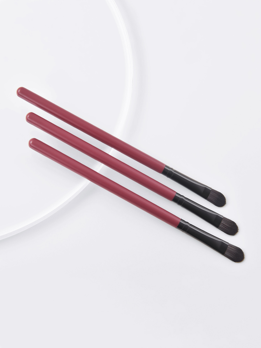 Fashion Red 3 Maroon Concealer Brushes,Beauty tools