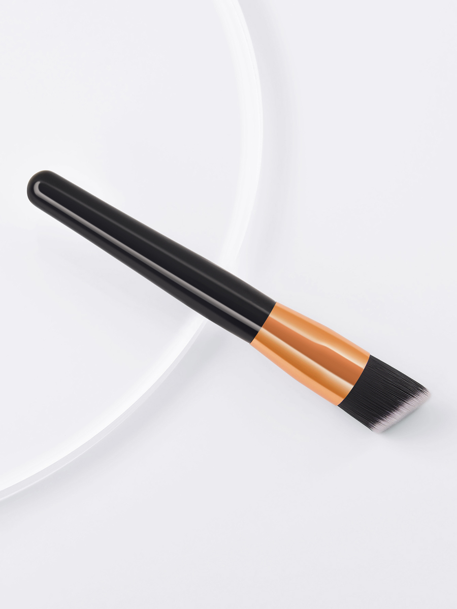 Fashion Black Single Flat Oblique Loose Powder Brush,Beauty tools