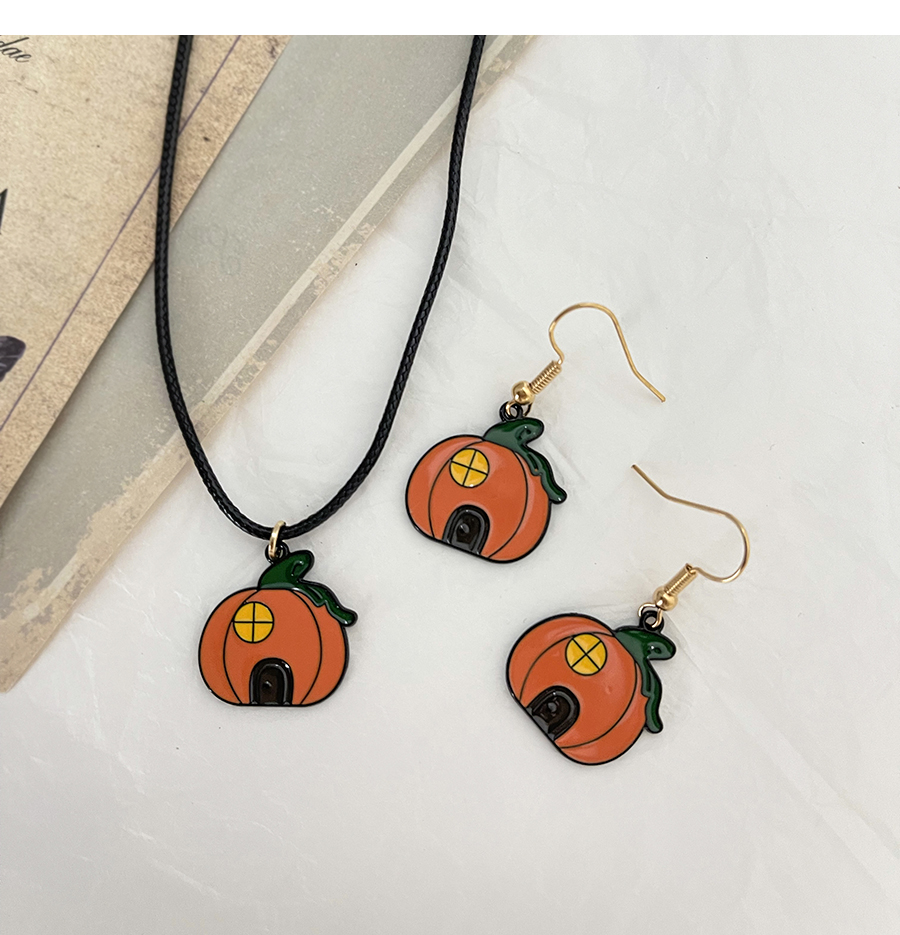 Fashion Color-2 Alloy Drip Halloween Pumpkin Earrings,Drop Earrings