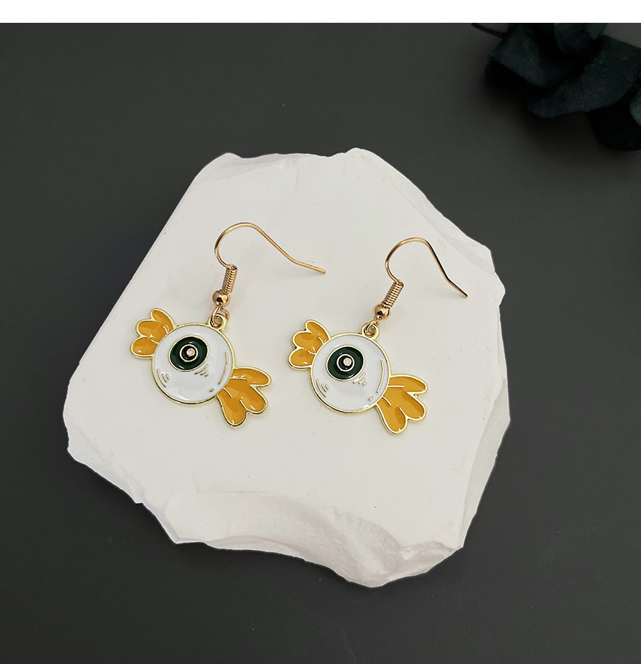 Fashion Color Alloy Drop Oil Halloween Candy Eye Pu Necklace,Pendants