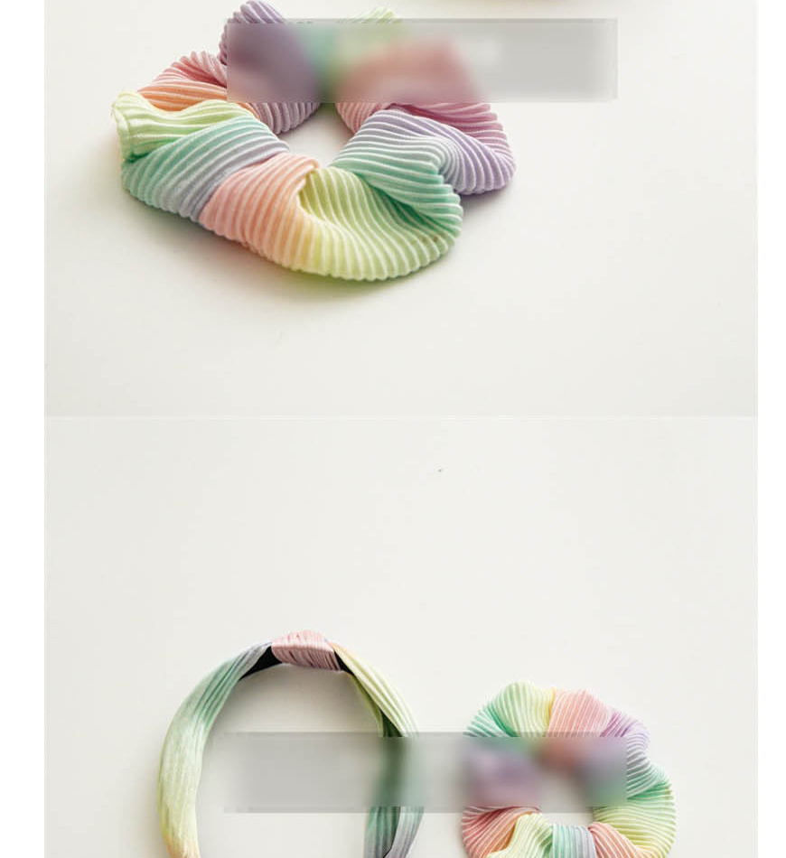 Fashion Tie Dye Headband Fabric Tie-dye Pleated Knotted Headband,Head Band