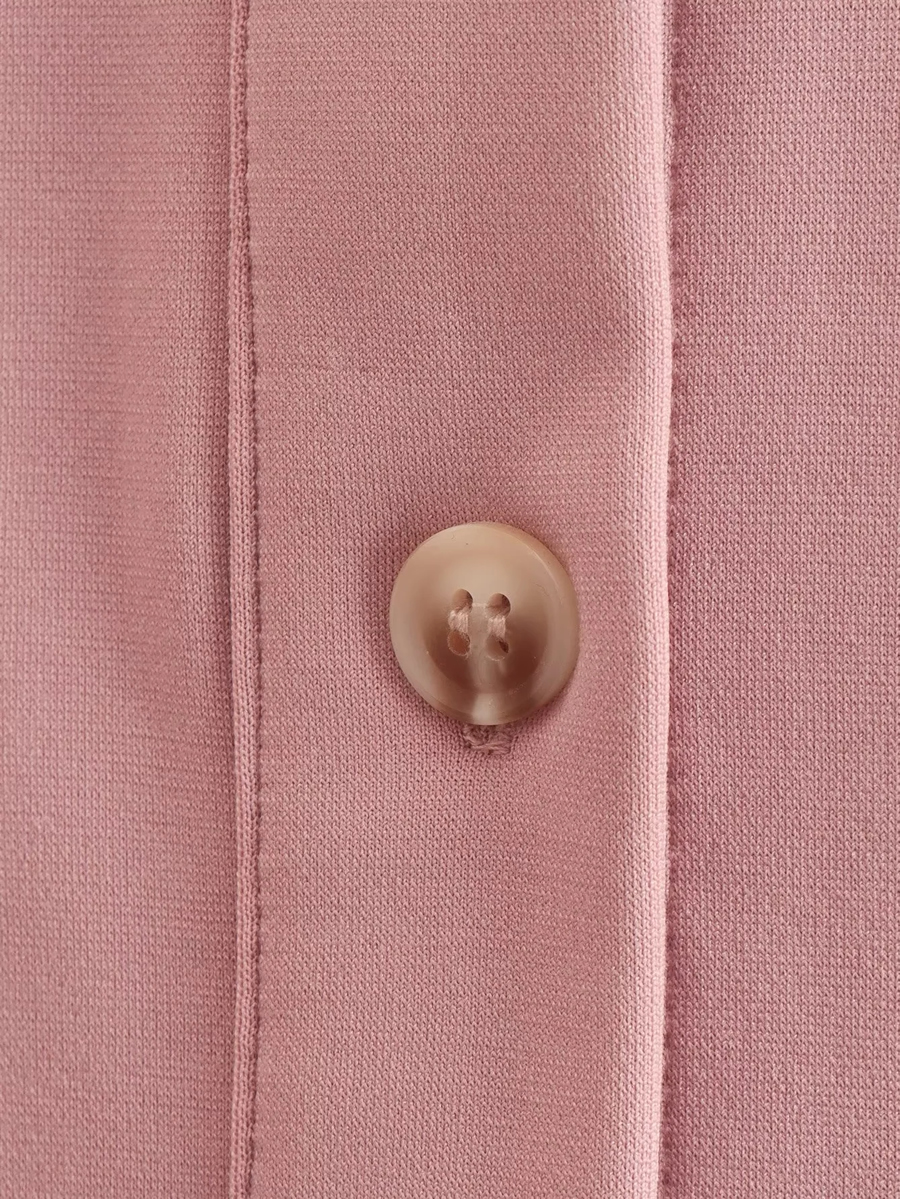 Fashion Beige Woven Lapel Button Jacket,Coat-Jacket