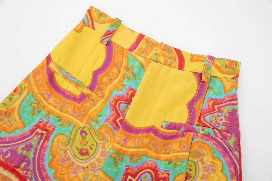Fashion Color Printed Shorts,Shorts