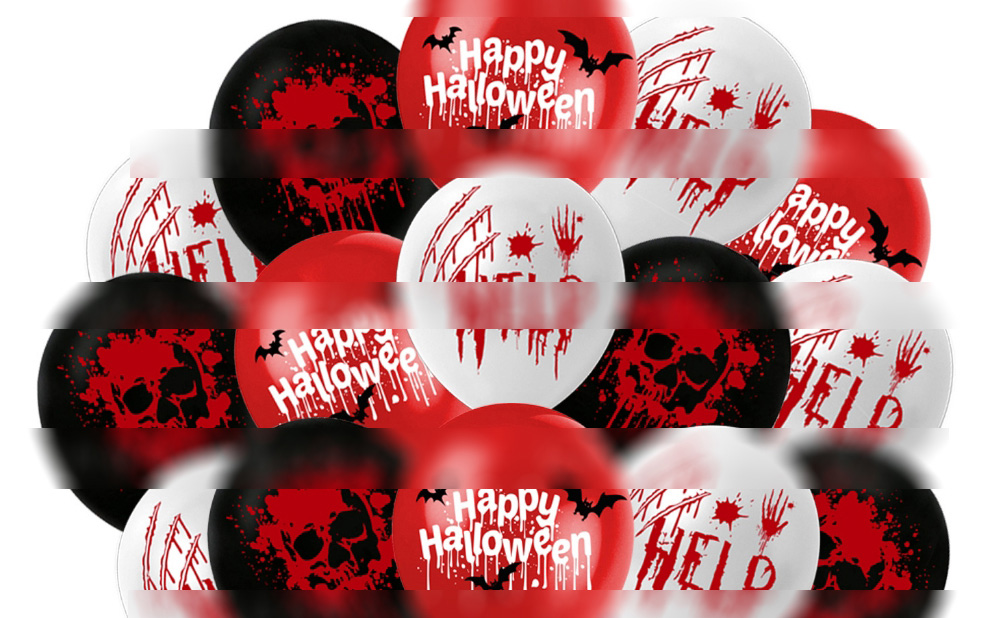 Fashion Halloween Big Card Slot 5 Pieces Halloween Horror Lettering Card,Festival & Party Supplies