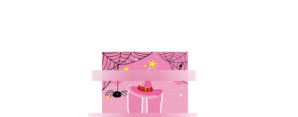 Fashion Pink Halloween 12 Pieces Of Cake Inserts 5 Pieces Halloween Cake Card,Festival & Party Supplies