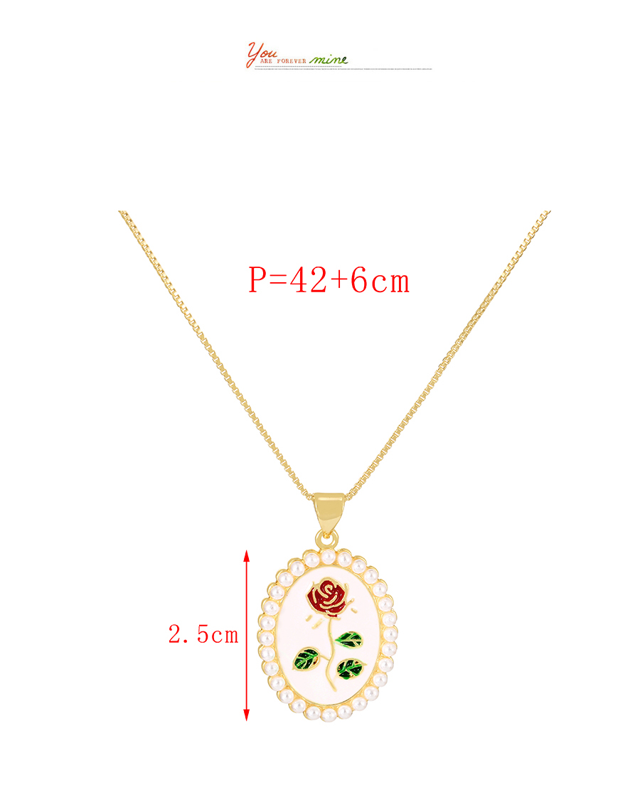 Fashion Gold-2 Bronze Zirconium Ring Tassel Drop Pendant Necklace,Necklaces