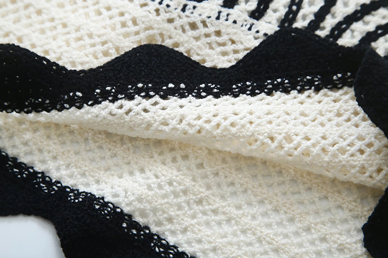 Fashion Black Braided Crochet Sling,Tank Tops & Camis