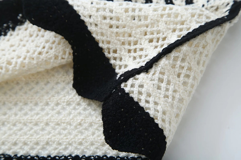 Fashion Black Braided Crochet Sling,Tank Tops & Camis
