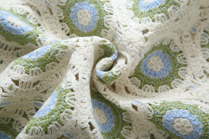 Fashion Green Cotton Knit V-neck Cardigan,Sweater