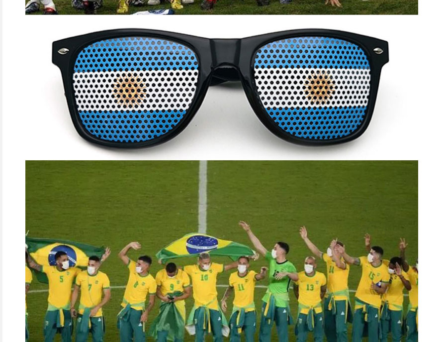 Fashion Brazil Pc Flag Square Large Frame Eyelet Sunglasses,Women Sunglasses