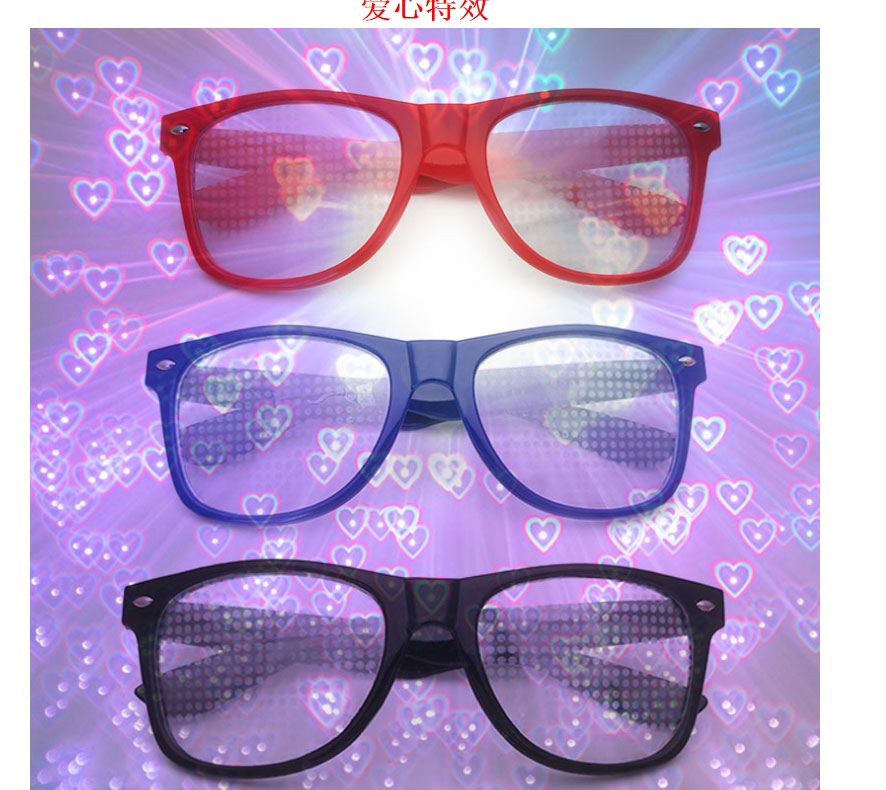 Fashion Blue Frame Grey Sheet Pc Diffraction Love Square Large Frame Sunglasses,Women Sunglasses