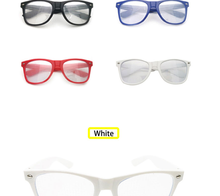 Fashion Transparent Frame Transparent Sheet Pc Diffraction Love Square Large Frame Sunglasses,Women Sunglasses