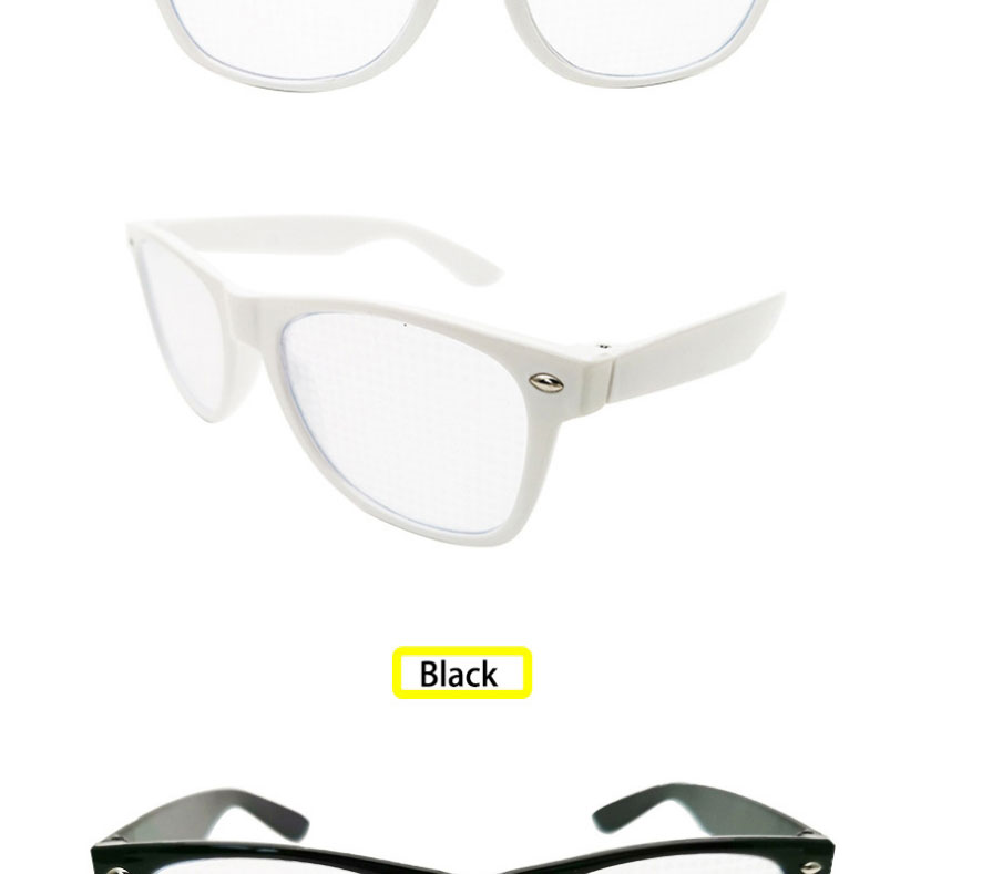 Fashion Black Frame Transparencies Pc Diffraction Love Square Large Frame Sunglasses,Women Sunglasses