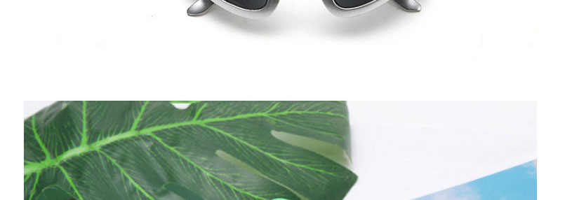 Fashion Black Color Film Pc Irregular Alien Sunglasses,Women Sunglasses