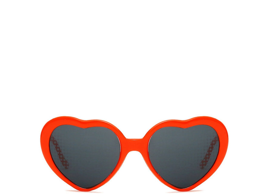 Fashion Red Pc Love Special Effect Sunglasses,Women Sunglasses