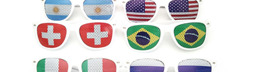 Fashion Brazil Pc Square Large Frame Flag Sunglasses (white),Women Sunglasses
