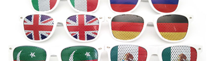 Fashion South Africa Pc Square Large Frame Flag Sunglasses (white),Women Sunglasses