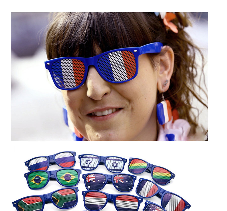 Fashion Russia Pc Square Large Frame Flag Sunglasses,Women Sunglasses