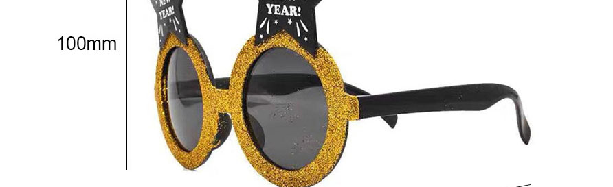 Fashion Gold Frame (random In Gold And Silver) Happy New Year Pentagram Sunglasses,Women Sunglasses