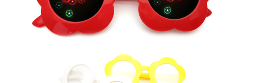 Fashion Yellow Special Effect Flower Diffractive Fireworks Sunflower Flat Mirror,Fashion Glasses