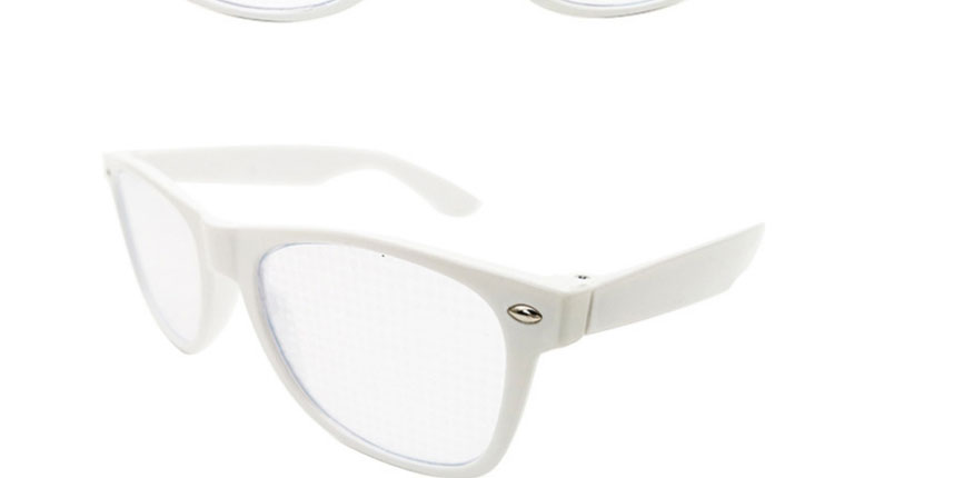 Fashion White Frame Grey Sheet Diffractive Fireworks Square Large Frame Sunglasses,Women Sunglasses