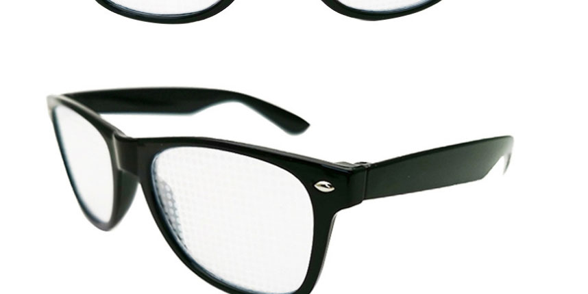 Fashion Black Frame Diffractive Fireworks Square Large Frame Sunglasses,Women Sunglasses