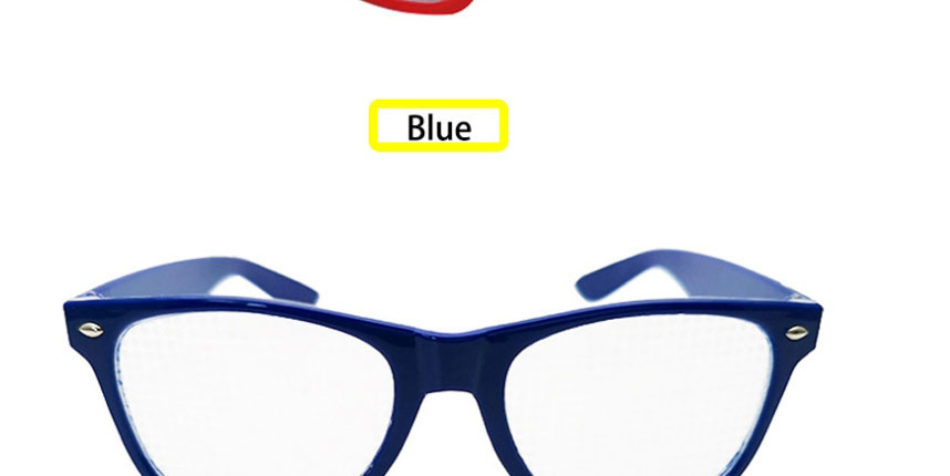 Fashion Blue Box Diffractive Fireworks Square Large Frame Sunglasses,Women Sunglasses