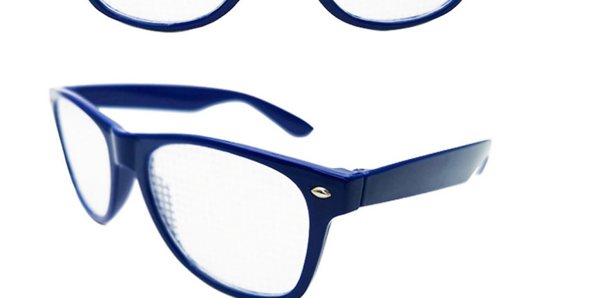 Fashion Blue Frame Grey Sheet Diffractive Fireworks Square Large Frame Sunglasses,Women Sunglasses