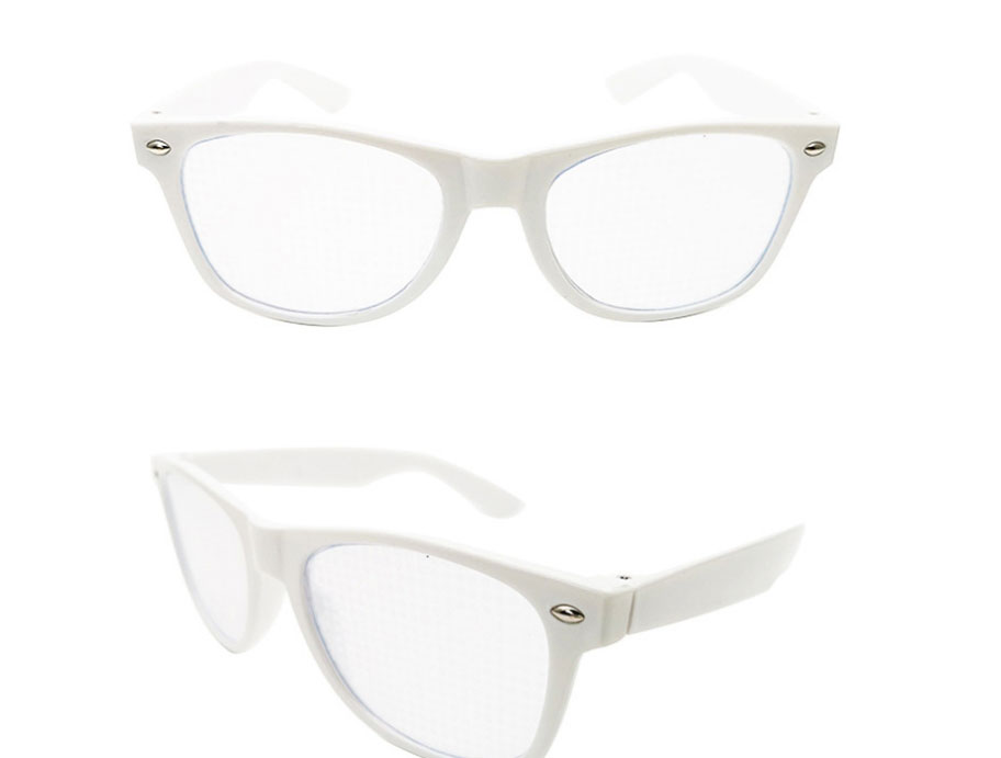 Fashion Black Frame Grey Sheet Diffractive Snowflake Square Large Frame Flat Mirror,Fashion Glasses