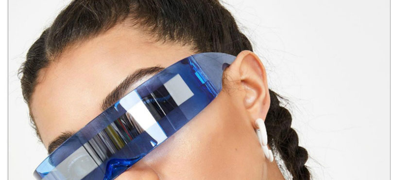 Fashion Transparent Film Pc All-in-one Sunglasses,Women Sunglasses