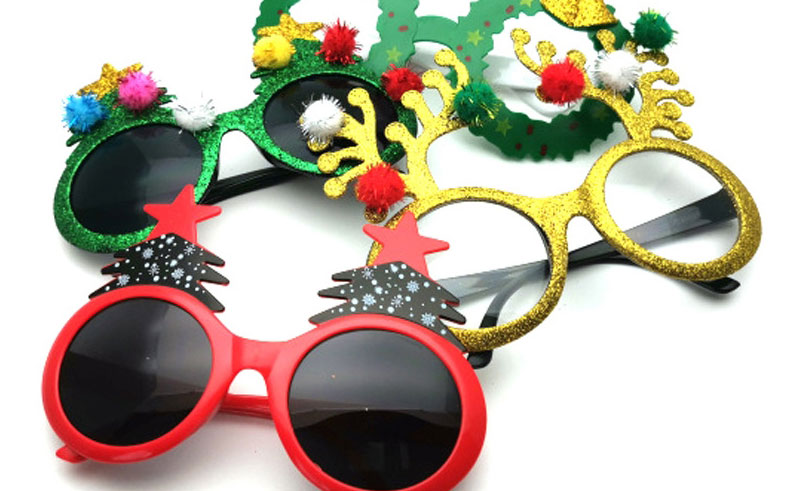 Fashion Green Christmas Tree Pc Christmas Sunglasses,Women Sunglasses