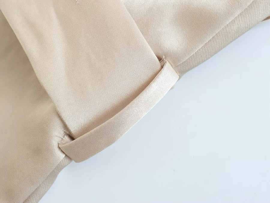 Fashion White Solid Color Lapel Lace-up Jacket,Coat-Jacket