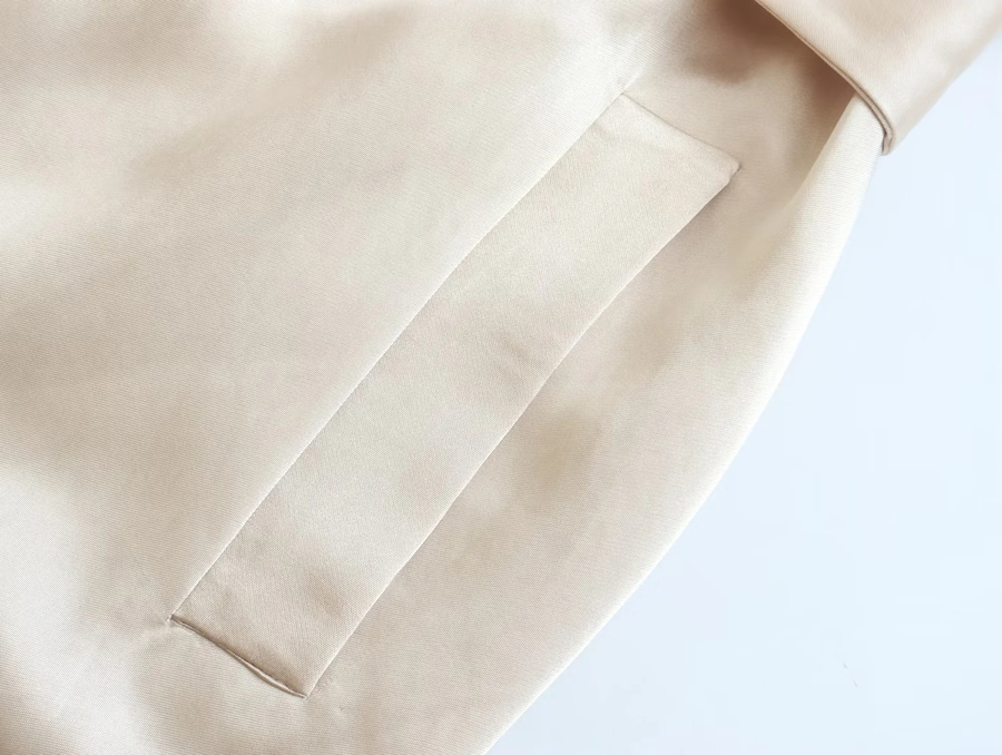 Fashion White Solid Color Lapel Lace-up Jacket,Coat-Jacket