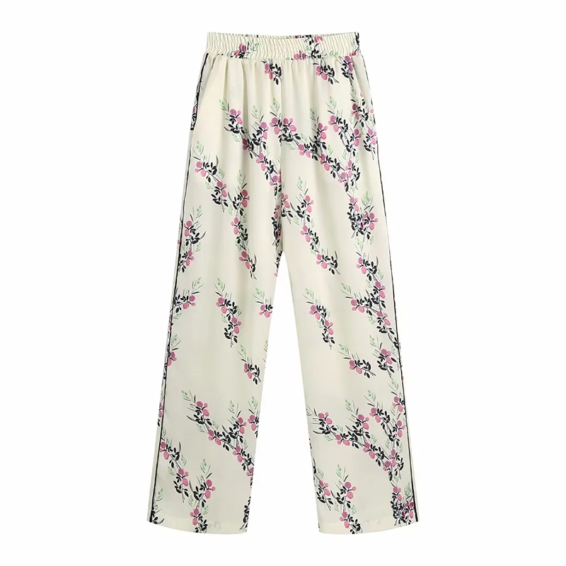 Fashion Printing Piping Printed Trousers,Pants