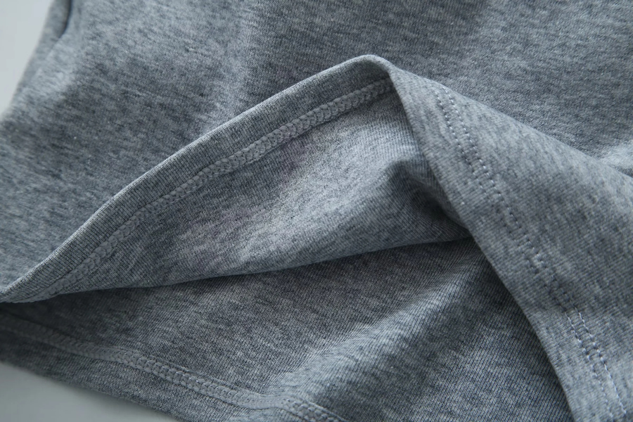 Fashion Light Grey Cotton U-neck Vest,Tank Tops & Camis