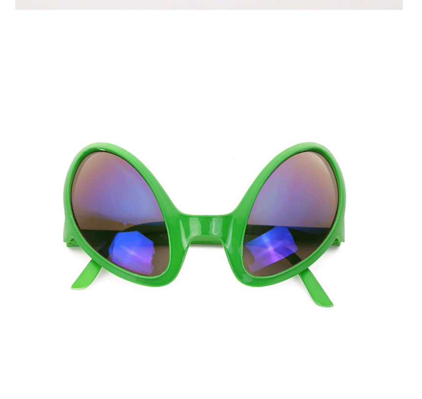 Fashion Alien Silver Frame Multicolored Glasses Alien Sunglasses,Women Sunglasses