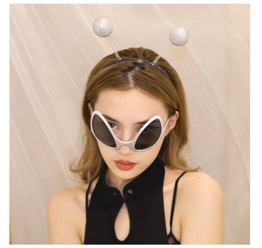 Fashion Green Alien Headband Alien Sunglasses,Women Sunglasses