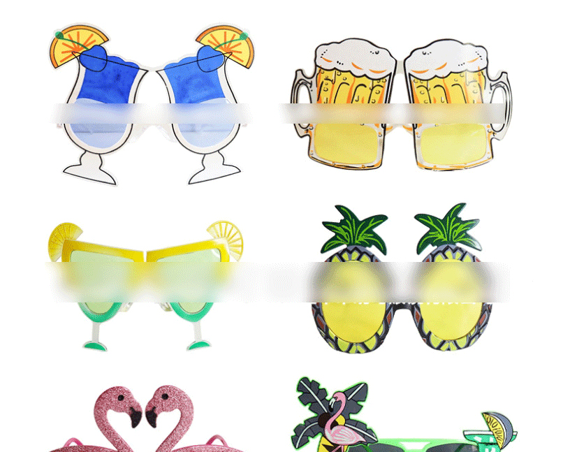 Fashion Transparent Foreign Trade Pineapple Abs Pineapple Sunglasses,Women Sunglasses