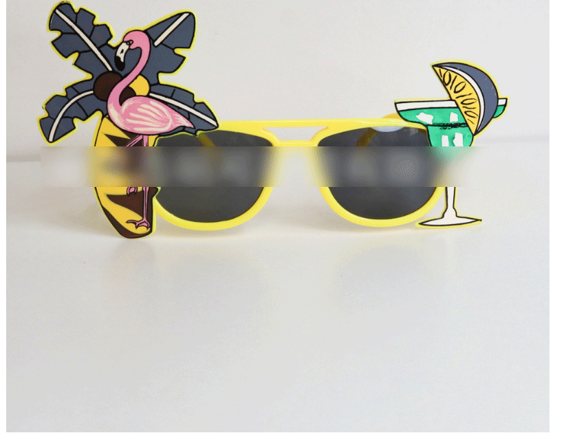Fashion Coconut Tree And Parrot Abs Coconut Parrot Sunglasses,Women Sunglasses