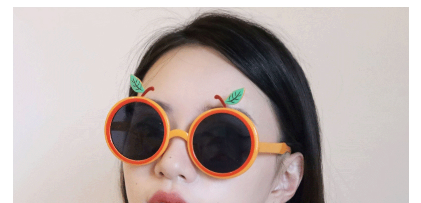 Fashion Small Orange Glasses Abs Small Orange Sunglasses,Women Sunglasses