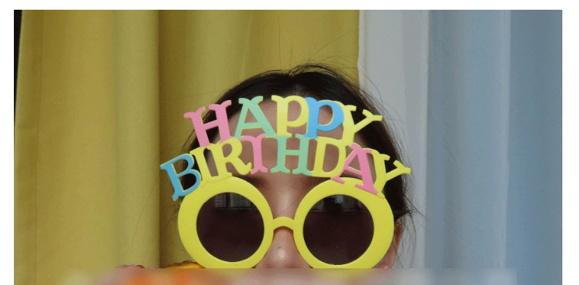 Fashion Happy Birthdaypink Abs Letter Round Frame Sunglasses,Women Sunglasses