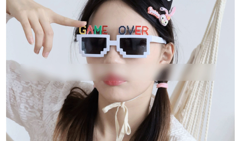 Fashion Game Over Transparencies Abs Alphabet Sunglasses,Women Sunglasses