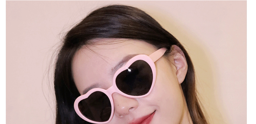 Fashion Pink Heart Ac Love Sunglasses,Women Sunglasses