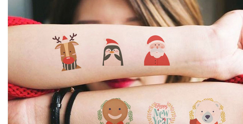Fashion Wj-016 Cartoon Christmas Tattoo Stickers,Tattoos&body Art