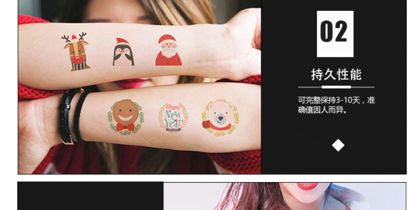 Fashion Wj-014 Cartoon Christmas Tattoo Stickers,Tattoos&body Art