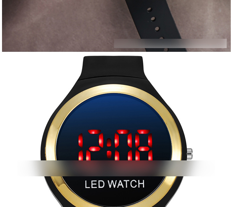 Fashion Red Pu Geometric Round Dial Watch,Ladies Watches