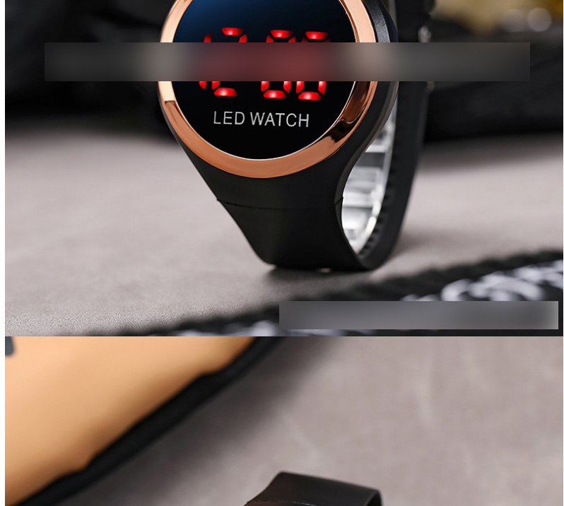 Fashion Red Pu Geometric Round Dial Watch,Ladies Watches