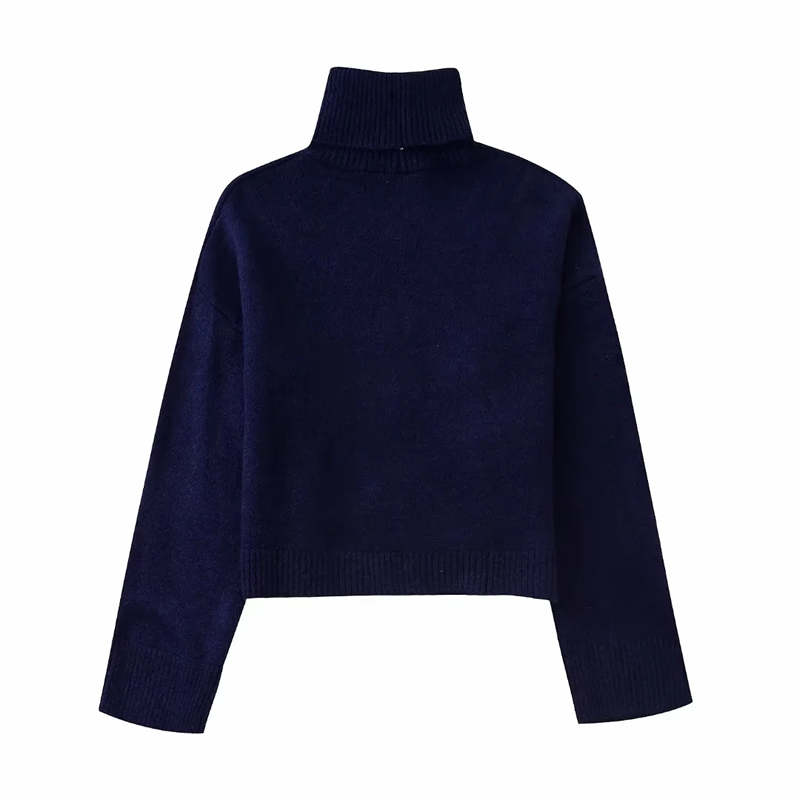 Fashion Deep Blue Establishing Knit Sweater,Tank Tops & Camis