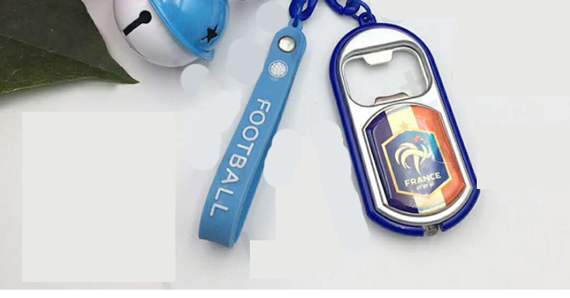 Fashion Uruguay Pvc Printed Bell Bottle Opener Keychain With Light (with Light),Fashion Keychain